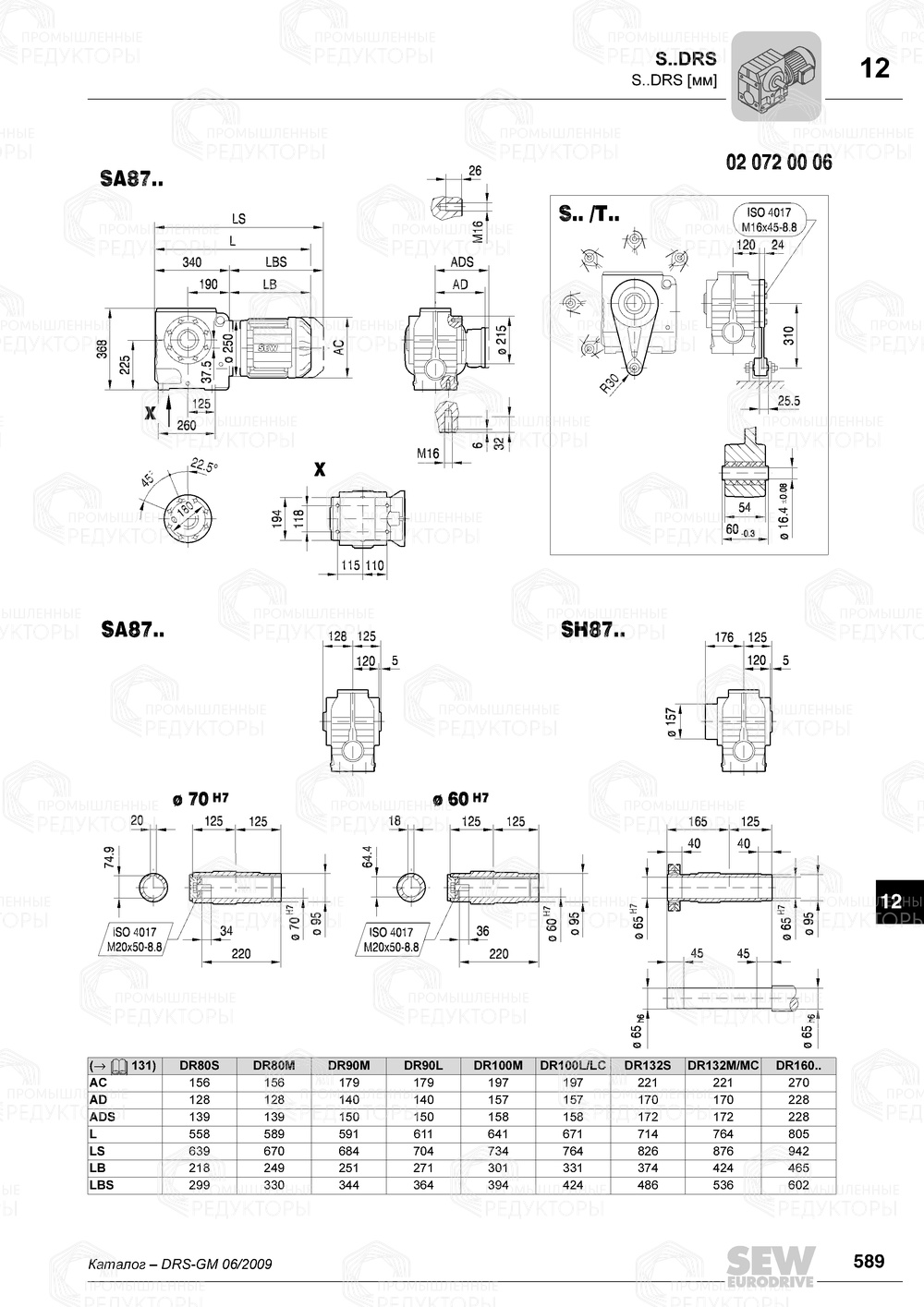 Мотор-редуктор Sew-Eurodrive S 87 Sew-eurodrive S 87